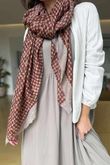 Made in Italy Donegal Cotton Jersey Smock Dress Mocha